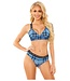 NO FUCKS GIVEN BRALETTE & CHEEKY PANTY BLUE, M/L