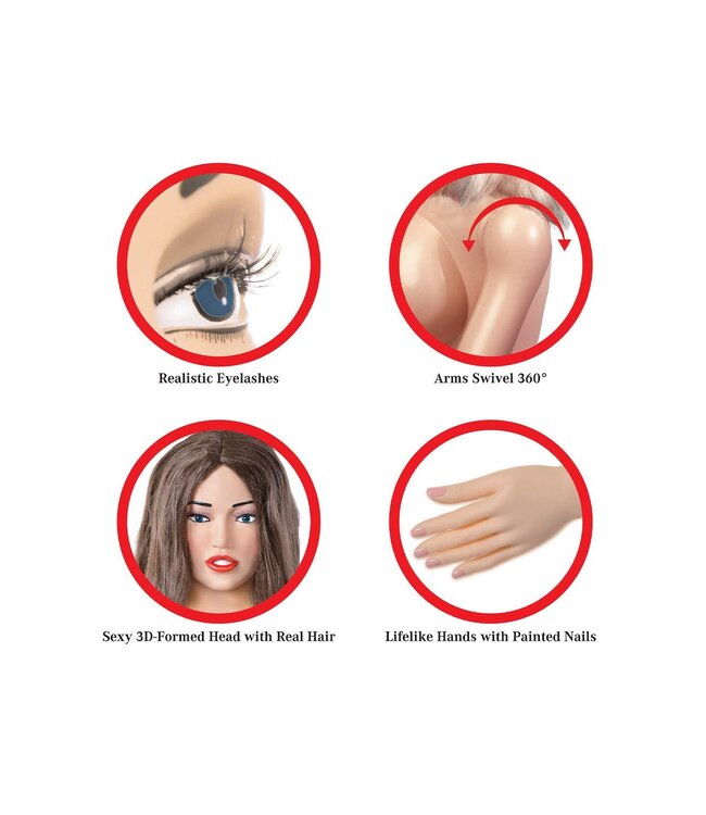 PDX EXTREME DOLLZ AGENT 69 LIFE-SIZE LOVE DOLL LIGHT