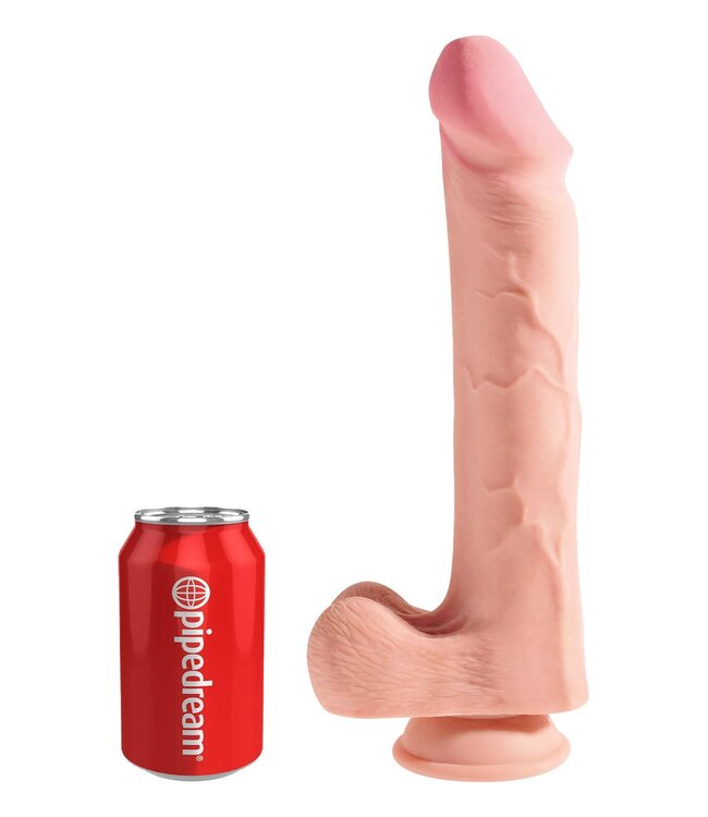 KING COCK PLUS 12 INCH TRIPLE DENSITY COCK WITH BALLS LIGHT