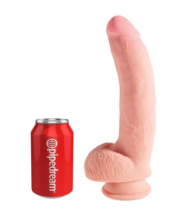 KING COCK PLUS 10 INCH TRIPLE DENSITY COCK WITH BALLS LIGHT