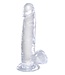 Pipedream KING COCK CLEAR 7 INCH COCK WITH BALLS CLEAR