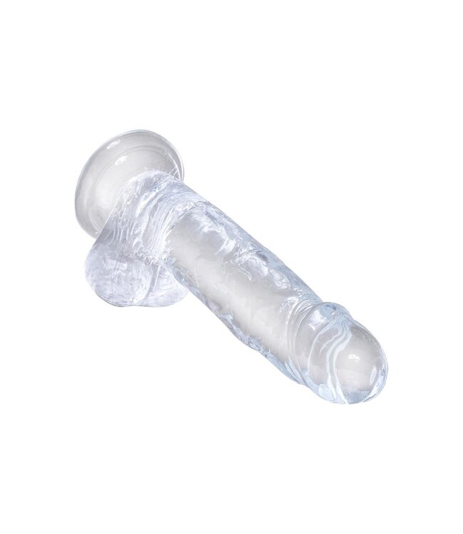 KING COCK CLEAR 7 INCH COCK WITH BALLS CLEAR