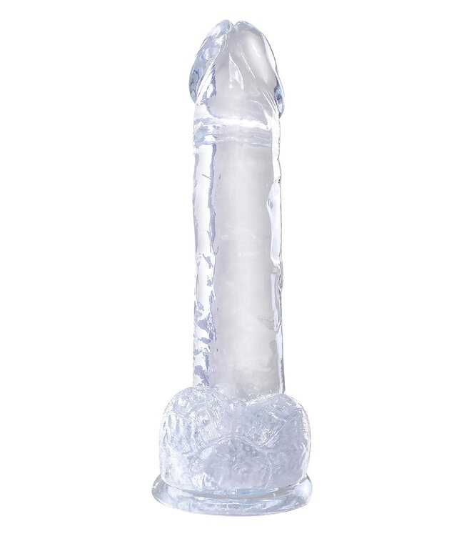 KING COCK CLEAR 7 INCH COCK WITH BALLS CLEAR