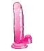 Pipedream KING COCK CLEAR 7 INCH COCK WITH BALLS PINK