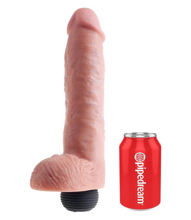 KING COCK 11 INCH SQUIRTING COCK WITH BALLS LIGHT