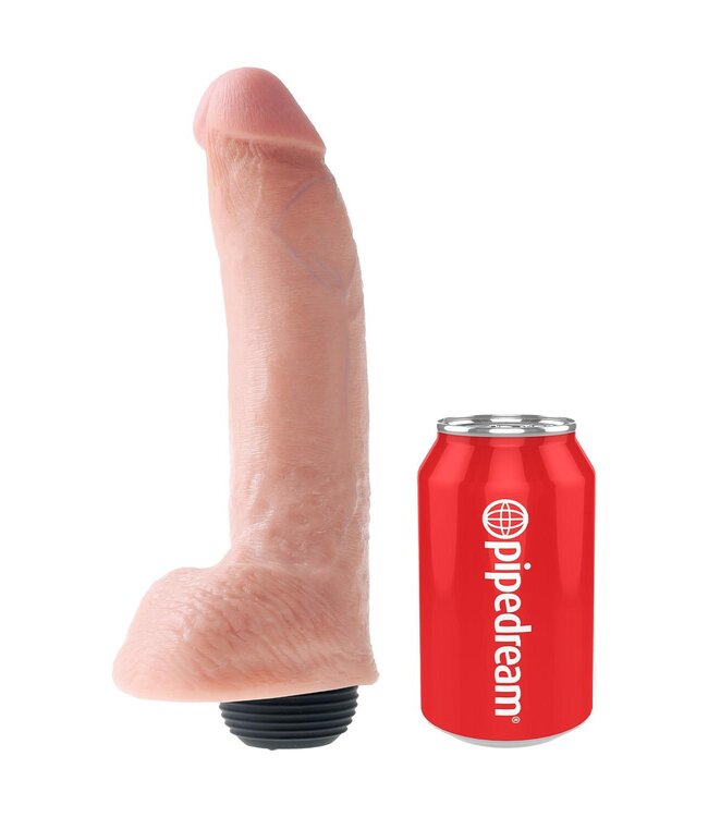 KING COCK 9 INCH SQUIRTING COCK WITH BALLS LIGHT