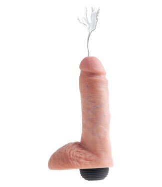 Pipedream KING COCK 8 INCH SQUIRTING COCK WITH BALLS LIGHT
