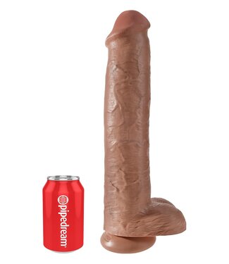 Pipedream KING COCK 15 INCH COCK WITH BALLS TAN