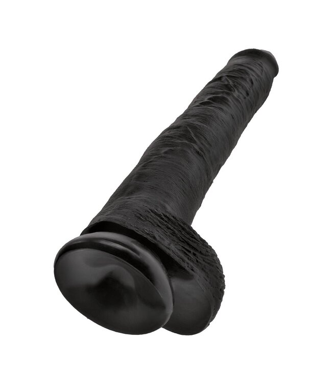 KING COCK 14 INCH COCK WITH BALLS BLACK
