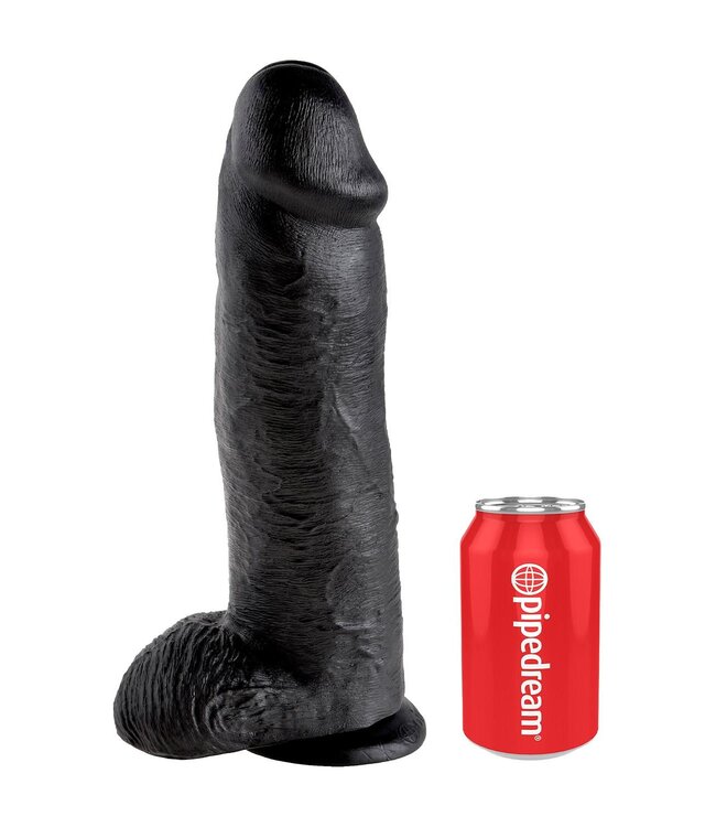KING COCK 12 INCH COCK WITH BALLS BLACK