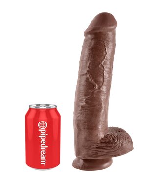 Pipedream KING COCK 11 INCH COCK WITH BALLS BROWN
