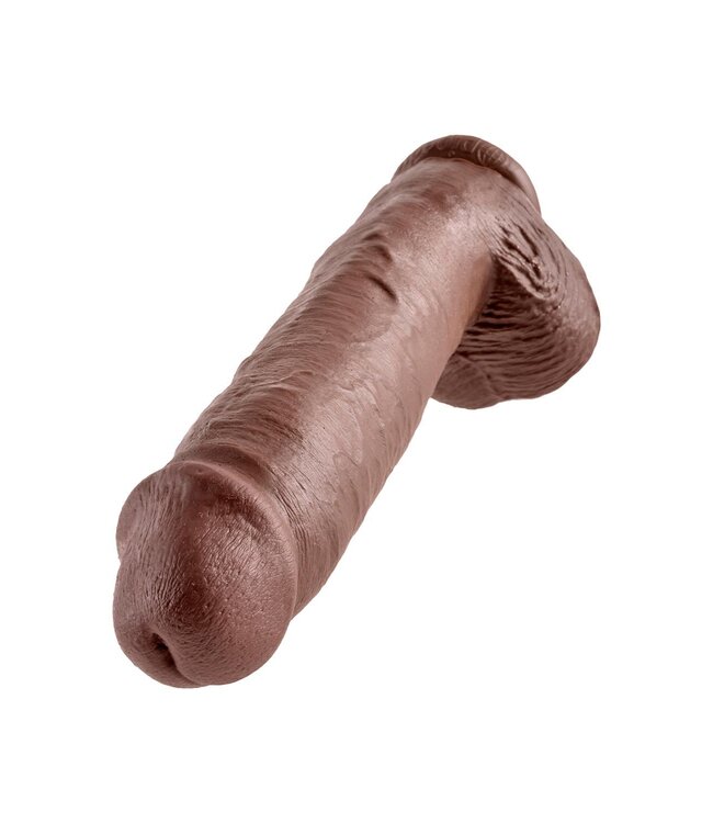 KING COCK 11 INCH COCK WITH BALLS BROWN