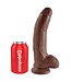 Pipedream KING COCK 9 INCH COCK WITH BALLS BROWN