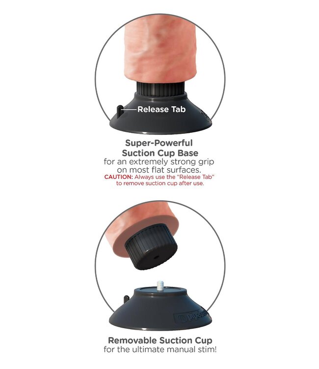 KING COCK 7 INCH VIBRATING COCK LIGHT