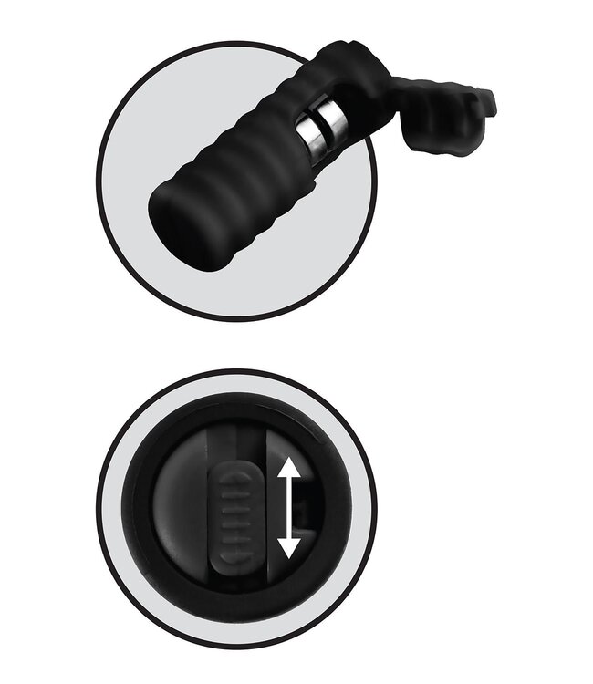 FETISH FANTASY SERIES LIMITED EDITION VIBRATING SILICONE NIPPLE LASSOS BLACK