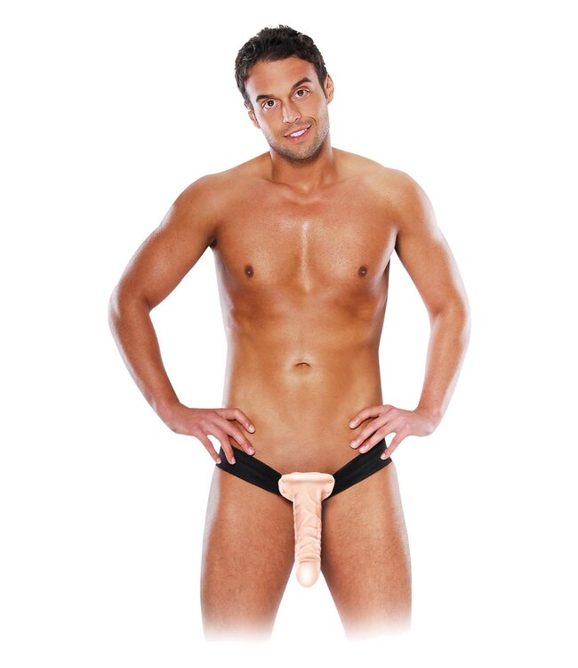 FETISH FANTASY SERIES 10 INCH HOLLOW STRAP-ON LIGHT