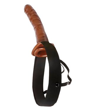 Pipedream FETISH FANTASY SERIES 10 INCH CHOCOLATE DREAM HOLLOW STRAP-ON BROWN
