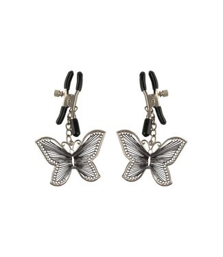Pipedream FETISH FANTASY SERIES BUTTERFLY NIPPLE CLAMPS SILVER