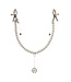 Pipedream FETISH FANTASY SERIES CRYSTAL NIPPLE CLAMPS SILVER