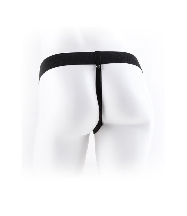 FETISH FANTASY SERIES 9 INCH HOLLOW STRAP-ON WITH BALLS LIGHT