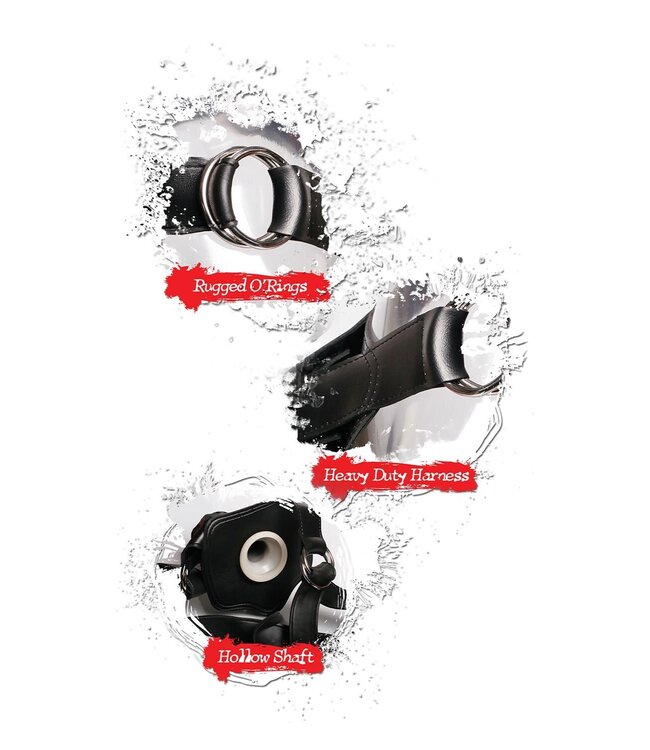 FETISH FANTASY EXTREME HOLLOW 12 INCH STRAP-ON LIGHT