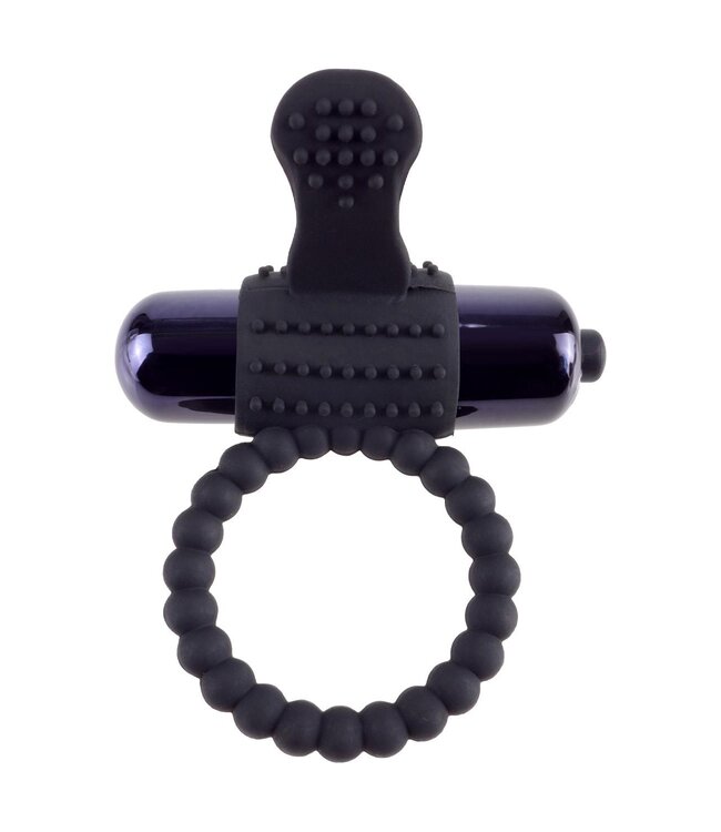 FANTASY C-RINGZ VIBRATING SILICONE SUPER RING BLACK