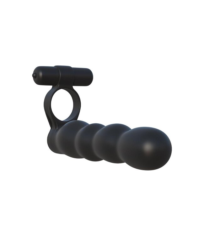 FANTASY C-RINGZ POSABLE PARTNER DOUBLE PENETRATOR BLACK