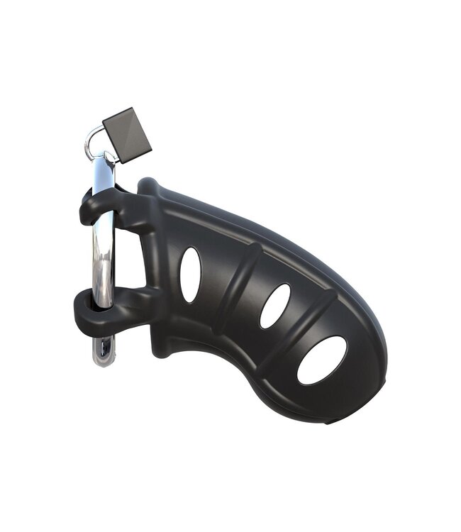 FANTASY C-RINGZ HARDCORE SILICONE COCK BLOCKER BLACK