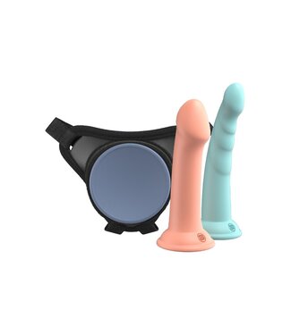 Pipedream DILLIO PLATINUM DILLIO PLATINUM BODY DOCK SE FANTASY KIT 6 INCH AND 7 INCH PEACH