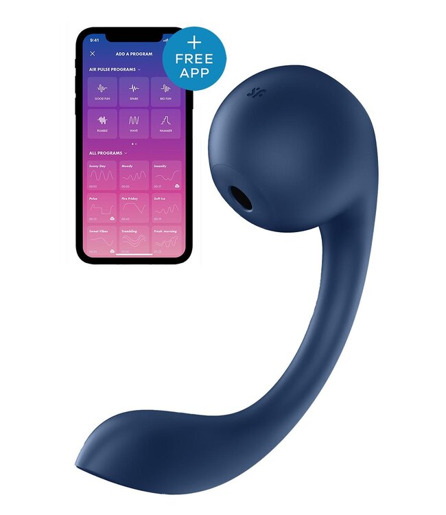 SATISFYER PRO+ WAVE 4 CONNECT APP DARK BLUE