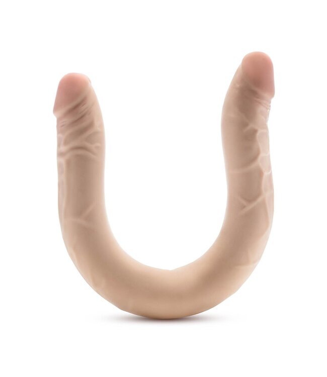 DR. SKIN PLUS 16.5” POSABLE DOUBLE DONG BEIGE