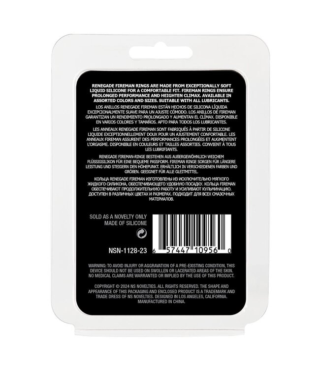 RENEGADE FIREMAN RING MEDIUM BLACK