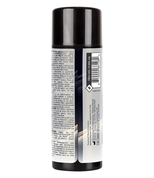 SENSUVA ULTRA-THICK SILICONE PERSONAL LUBRICANT 100ML 