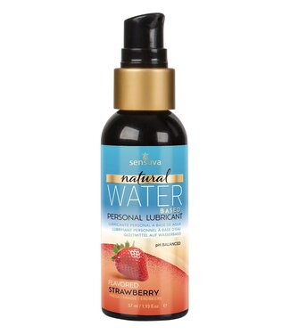 Sensuva SENSUVA NATURAL WATER-BASED PERSONAL LUBRICANT STRAWBERRY 57ML