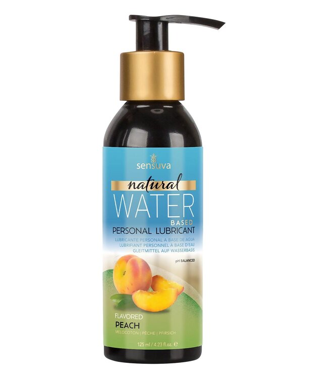 SENSUVA NATURAL WATER-BASED PERSONAL LUBRICANT PEACH  125ML