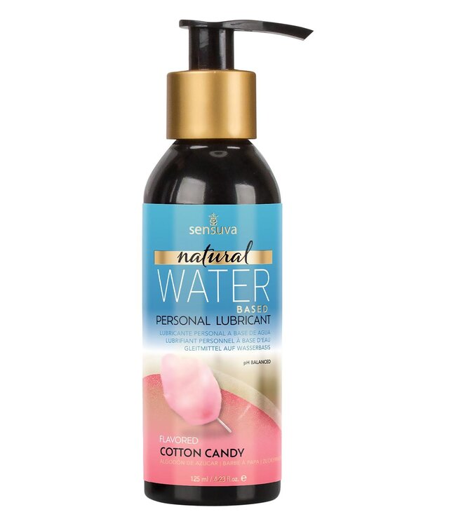 SENSUVA NATURAL WATER-BASED PERSONAL LUBRICANT COTTON CANDY 125ML