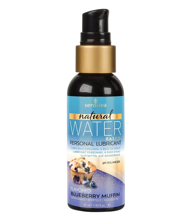SENSUVA NATURAL WATER-BASED PERSONAL LUBRICANT BLUEBERRY MUFFIN 57ML