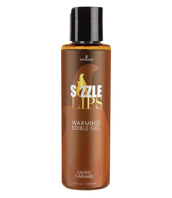 SENSUVA SIZZLE LIPS WARMING GEL SALTED CARAMEL 125ML