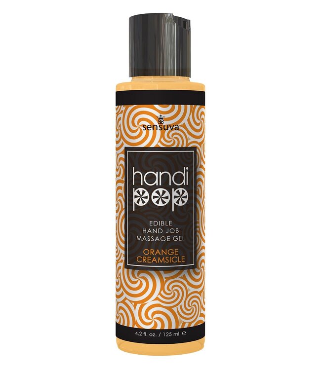 SENSUVA HANDIPOP EDIBLE MASSAGE GEL ORANGE CREAMSICLE 125ML