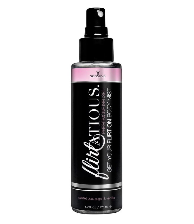 SENSUVA FLIRTATIOUS BODY MIST VANILLA, SUGAR, AND SWEET PEA 125ML