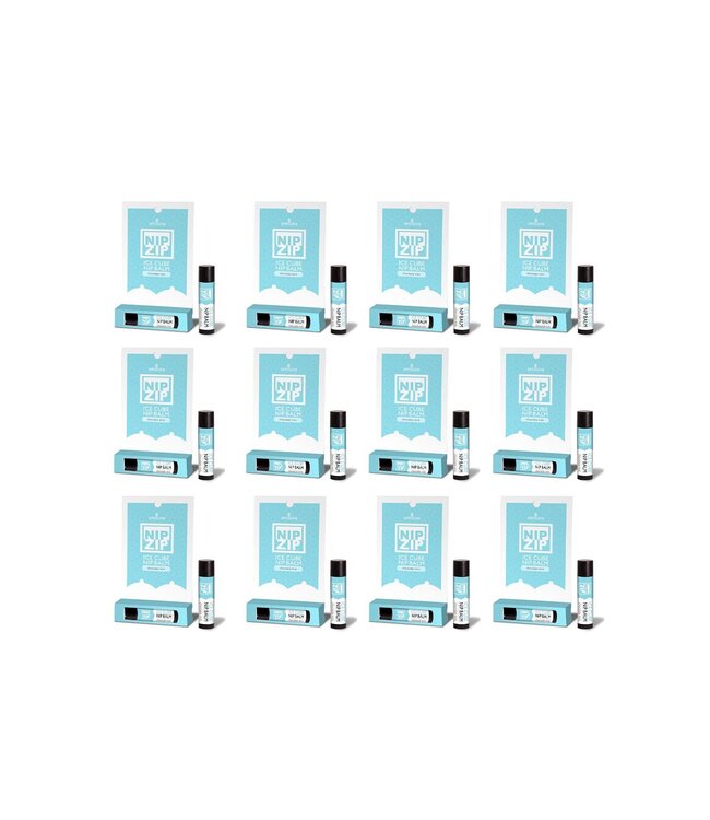 SENSUVA NIP ZIP ICE CUBE NIPPLE BALM CHOCOLATE MINT 12PC CARDED BOX DISPLAY