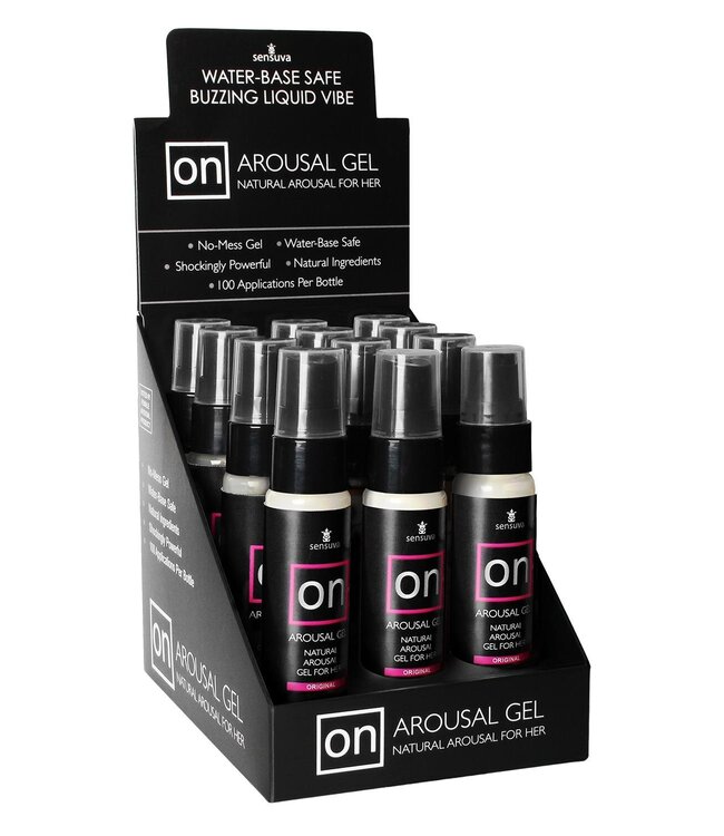 SENSUVA ON ORIGINAL AROUSAL GEL 12 PIECE DISPLAY