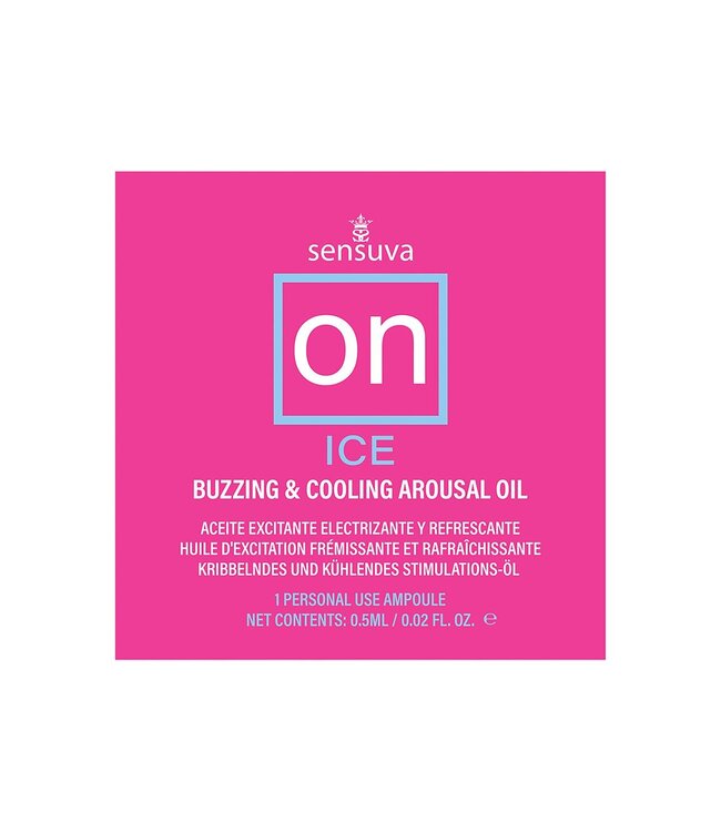 SENSUVA ON ICE AROUSAL OIL 75 PIECE SINGLE USE AMPOULE TUB