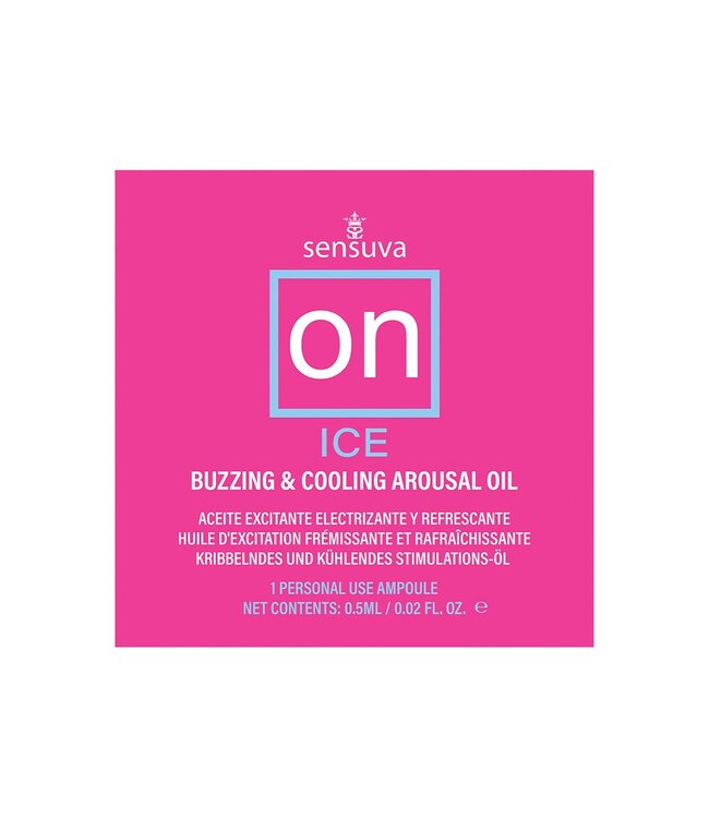 SENSUVA ON ICE AROUSAL OIL SINGLE USE AMPOULE PACKET
