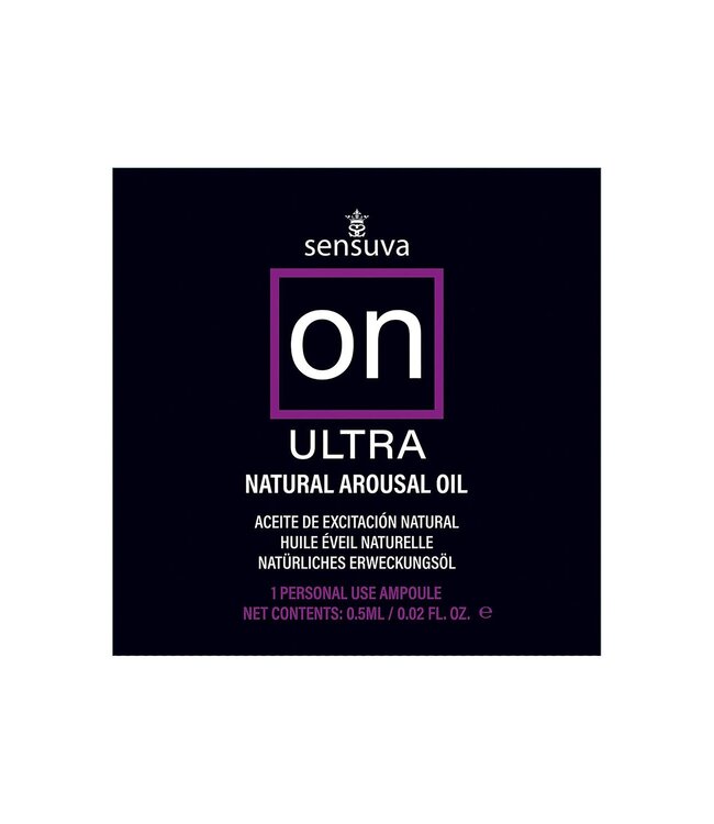 SENSUVA ON ULTRA AROUSAL OIL 75 PIECE SINGLE USE TUB