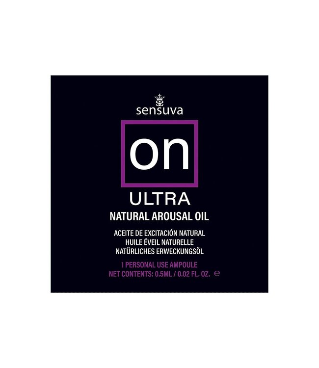 SENSUVA ON ULTRA AROUSAL OIL SINGLE USE AMPOULE