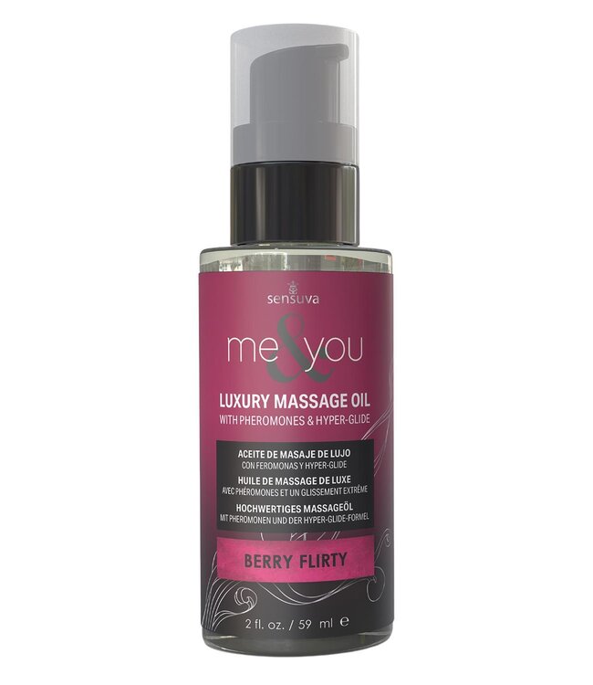 SENSUVA ME AND YOU MASSAGE OIL BERRY FLIRTY  59ML