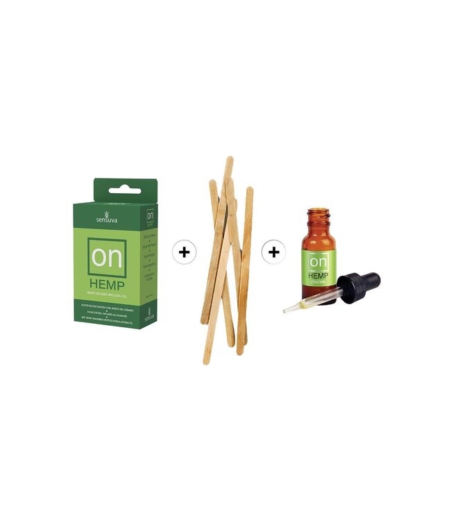SENSUVA ON HEMP AROUSAL OIL 5ML 12 PIECE AND TESTER STICKS