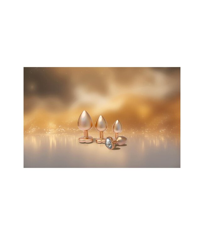 GLEAMING LOVE PEARL GOLD PLUG SET