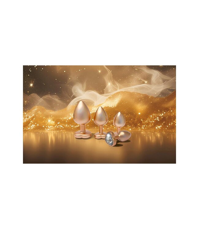 GLEAMING LOVE PEARL GOLD PLUG MEDIUM